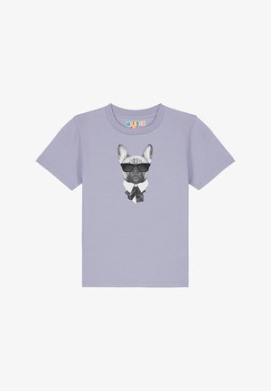 watapparel EIN FESCHER HUND - T-shirt print - lavender