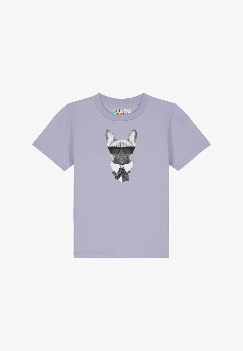 watapparel EIN FESCHER HUND - T-shirt print - lavender