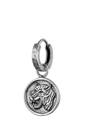 TIGER  - Enkele oorbel - silberfarben