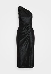 RUDRANIMETALLIC ONE SHOULDER COCKTAIL DRESS - Cocktailkleid/festliches Kleid - black