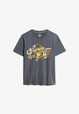 Superdry & Co TATTOO SCRIPT - T-shirts print - ebony