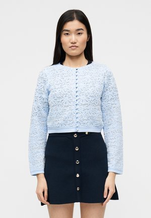 CARDI POINT FLEURS FANTAISIE - Cardigan - bleu ciel