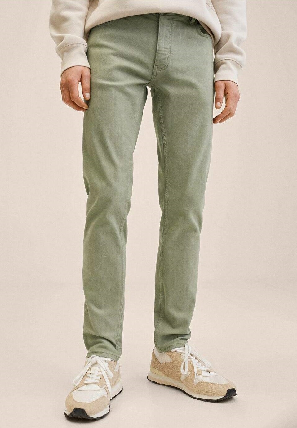 Pantalón vaquero Elástico para hombre verde musgo- Gary´s