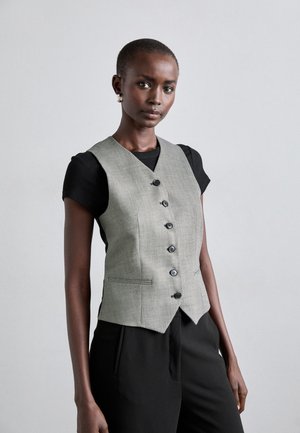 SERLIE - Vest - black/white