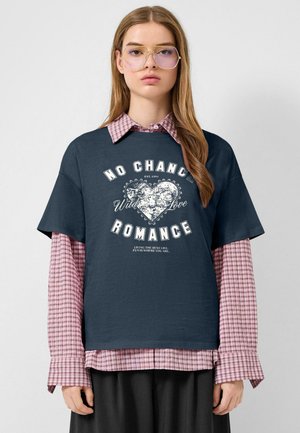 T-shirt print - tiefblau