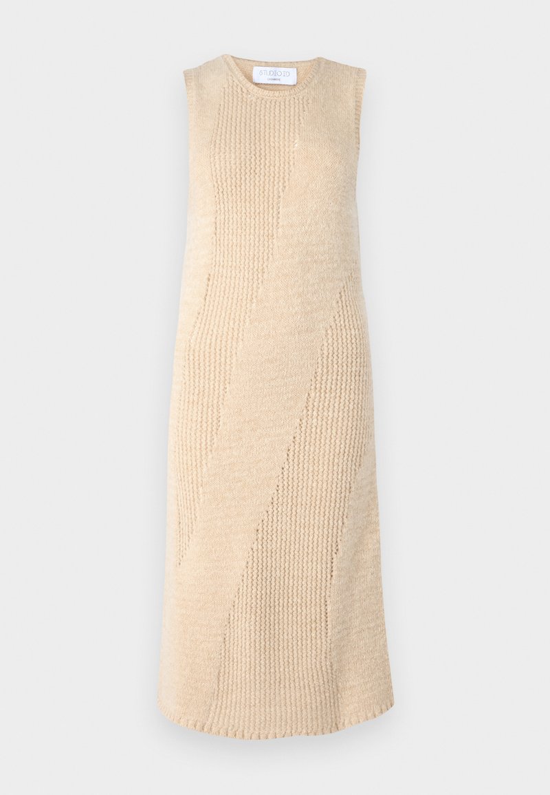 STUDIO ID Gebreide jurk beige
