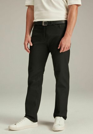 STRETCH WITH BELT - Straight leg jeans - forever black