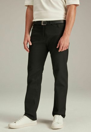 Next BELTED WITH STRETCH - Jeans Straight Leg - forever black