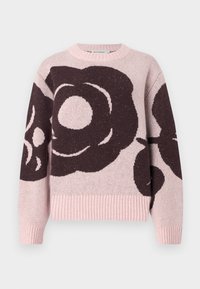 Marimekko VIRTAUS TUMMA - Pulóver - light pink/wine red