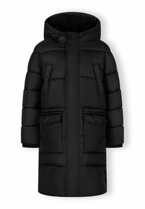WARM LONG FIXED HOOD - Zimska jakna - black