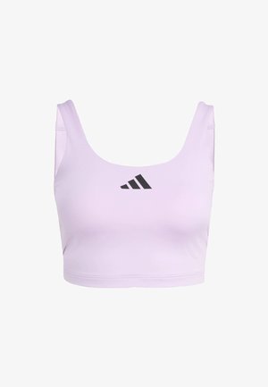 adidas Performance PWR TANK - Lengvai krūtinę prilaikanti sportinė liemenėlė - powder plum