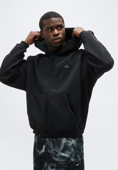 Nike STANDARD ISSUE ZIP-JACKET - Zip-up sweatshirt - black/pale ivory — foto 4