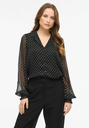 Overhemdblouse - black