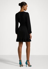 Lauren Ralph Lauren BELTED STRETCH JERSEY DRESS - Trikotāžas kleita - black