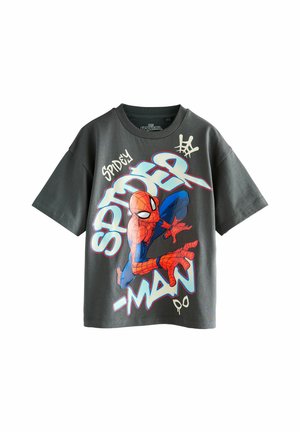 MARVEL SUPERHERO SHORT SLEEVE - Print T-shirt - spiderman charcoal grey gel