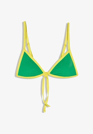 Bershka, CONTRAST TRIANGLE - BIKINI TOP - Bikini felső - evergreen