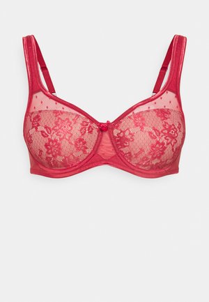 LASCANA NUANCE MINIMIZER BRA - Beugel BH - red/nude