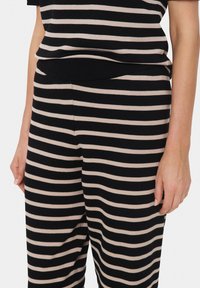 Saint Tropez MILA STRIPED - Püksid - black