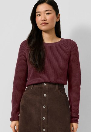 QS, STRICKPULLOVER - Strickpullover - bordeaux