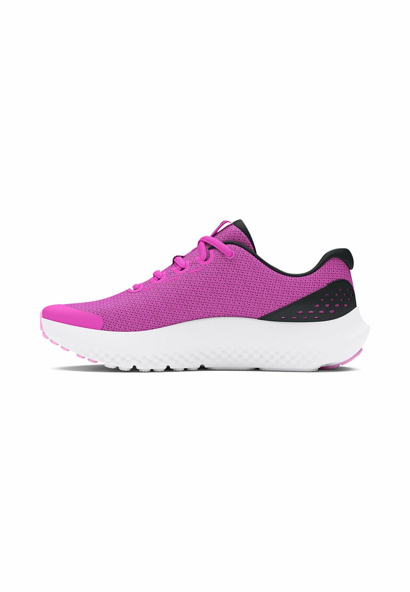 Under Armour VISUAL CUSHIONING UA GGS SURGE 4 - Väglöparskor - vivid magenta