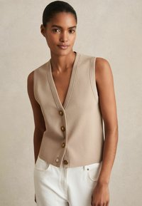 Reiss REGULAR FIT - GAIA THROUGH - Waistcoat - neutral