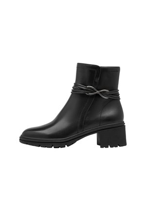 Tamaris, STIEFELETTE - Klasické členkové čižmy - black