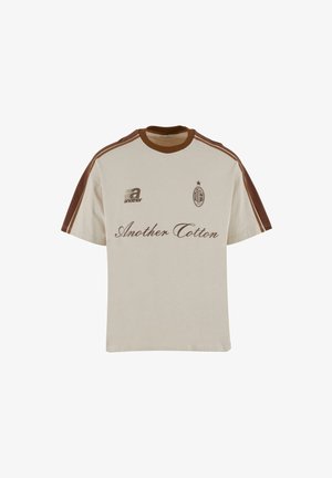 Another Cotton Lab T-shirt con stampa - beige