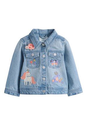 Next REGULAR FIT - UNICORN EMBROIDERED WESTERN  - Cowboyjakker - mid blue denim