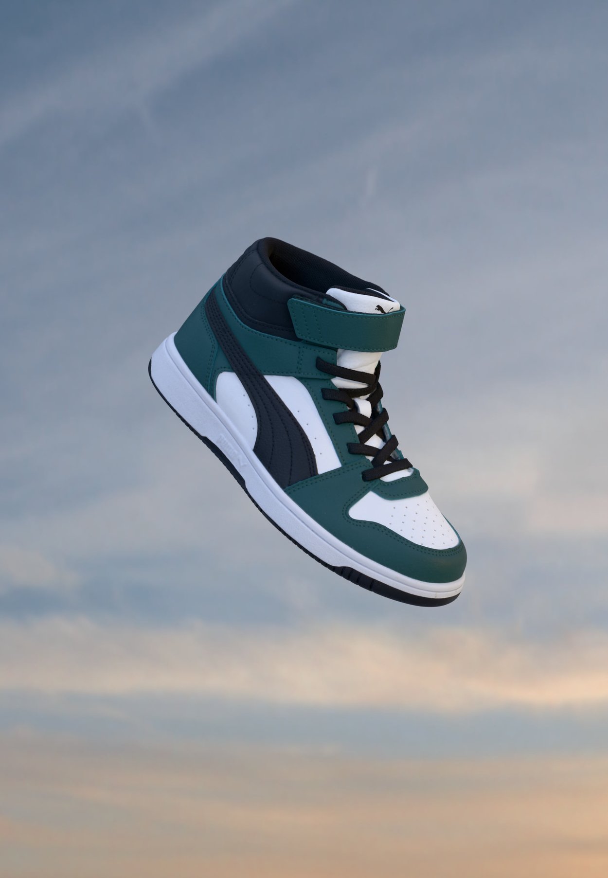 PUMA REBOUND SLAM MID UNISEX - Zapatillas altas - herb garden/black/white