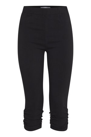 Mustad lühikesed retuusid, millel on kokkupandud sääreotsad ja elastne vöökoht, loodud tiheda ja mugava sobivuse tagamiseks.