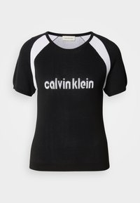 LIQUID SHINE SCULPT - T-shirt con stampa - black