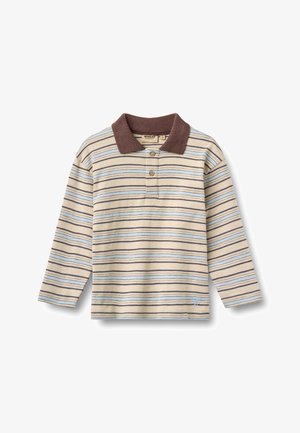 Wheat, POLO SHIRT L/S FRED - Poloshirt - multi blue stripe