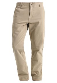 Pantaloni color khaki realizzati in cotone, con un design a gamba dritta. Include una chiusura frontale con bottone e la classica stile a cinque tasche.