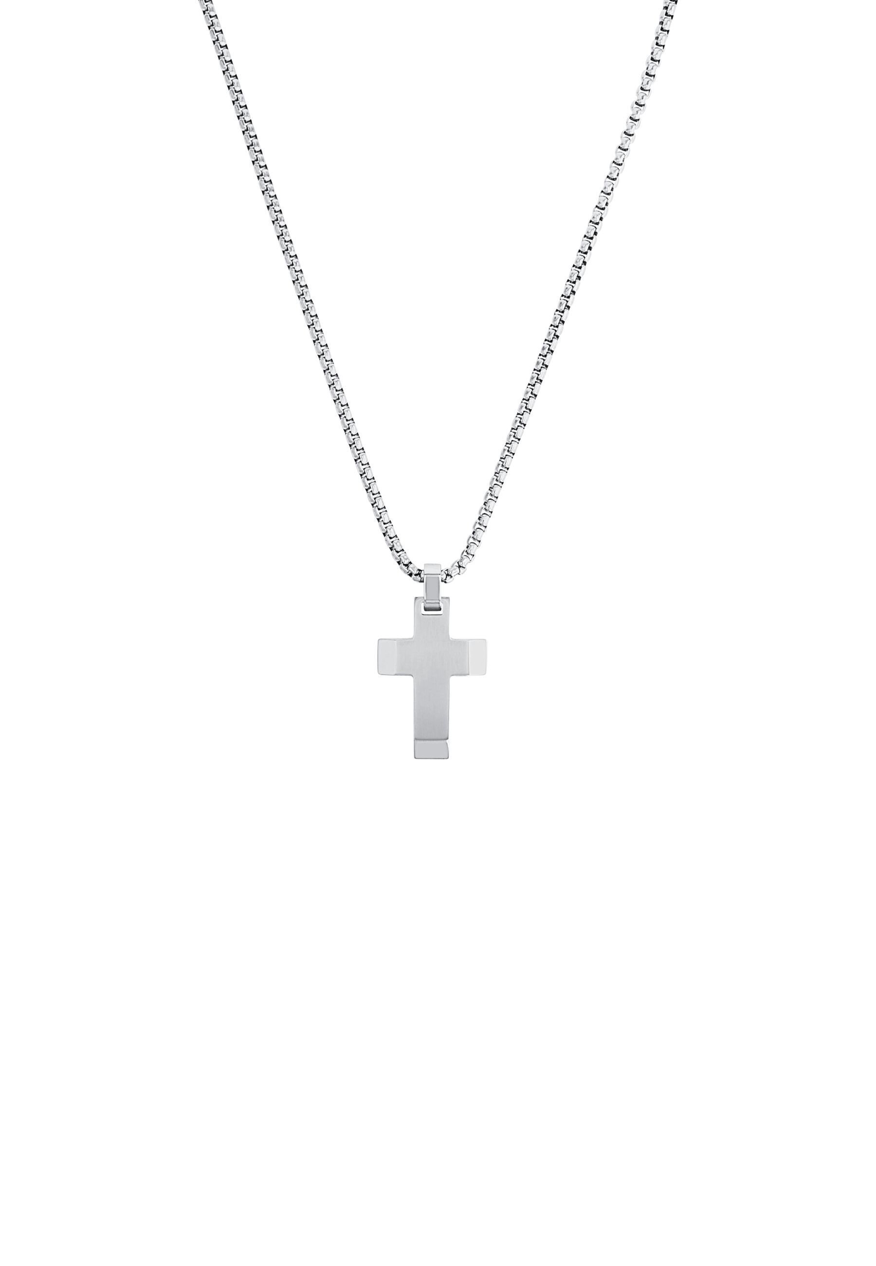 s.Oliver KREUZ - Necklace - silberfarben/silver-coloured - Zalando