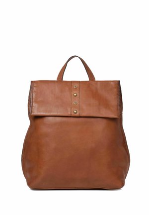 SHELL - Rugzak - brown leather
