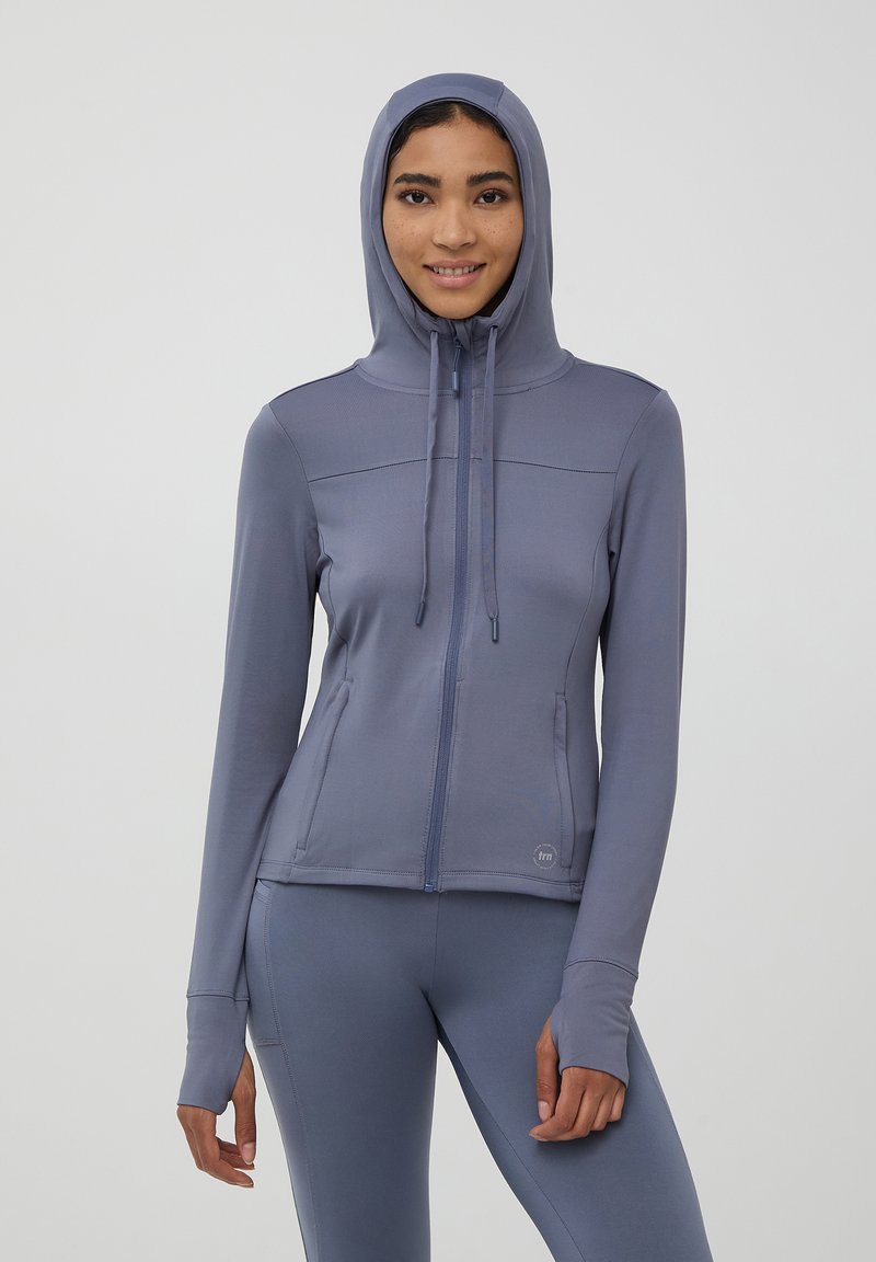 Terranova CON CAPPUCCIO IN TECNICO - Felpa con zip - avio