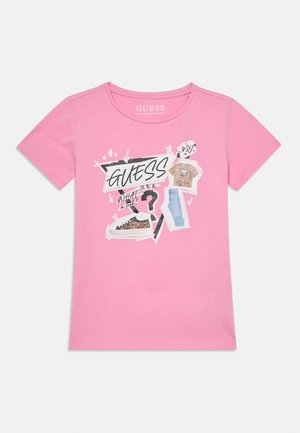 Guess, KIDS TEENS SS T-SHIRT_LOGO - Μπλουζάκι με στάμπα - pink