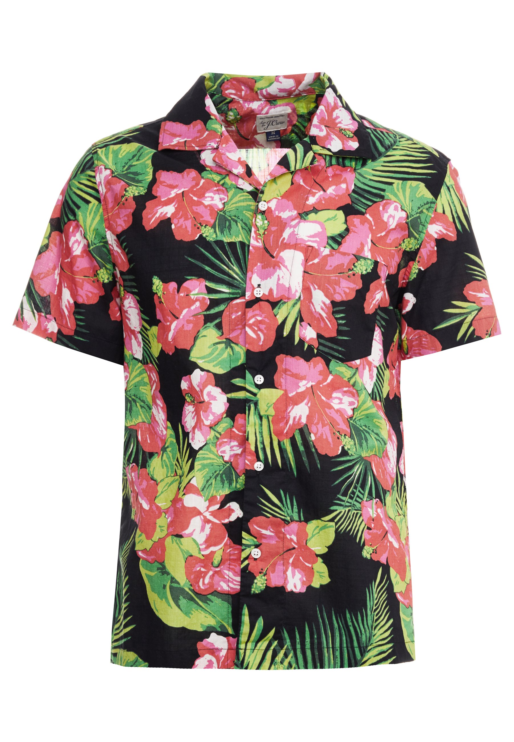 J.CREW SLUB LAWN CAMP COLLAR Skjorte rich hibiscus neon Slub T Skjorte Hibiscus | Jean Paul