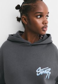 PULL&BEAR BOW - Mikina s kapucňou - dark grey