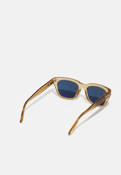 Tom Ford SNOWDON UNISEX - Ochelari de soare - shiny light brown /blue