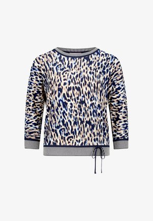 Betty Barclay, BETTY BARCLAY MIT TUNNELZUG STRICKPULLOVER - Maglione - dark blue beige