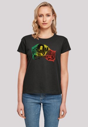 BOB MARLEY CHORDS REGGAE MUSIC - Print T-shirt - schwarz