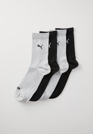 WOMEN 4 PACK - Kojinės - grey melange/black