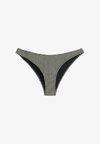 MINI CHECK U-CUT MEDIUM-COVERAGE BIKINI BRIEFS - Bas de bikini - black