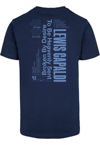 Merchcode LEWIS CAPALDI - TOUR GRABSHEET 3 - T-shirts print - light navy