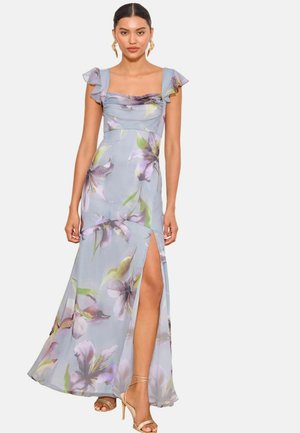 Lipsy, REGULAR FIT - RUFFLE SLEEVE COWL NECK MAXI DRESS . - Maxikleid - blue