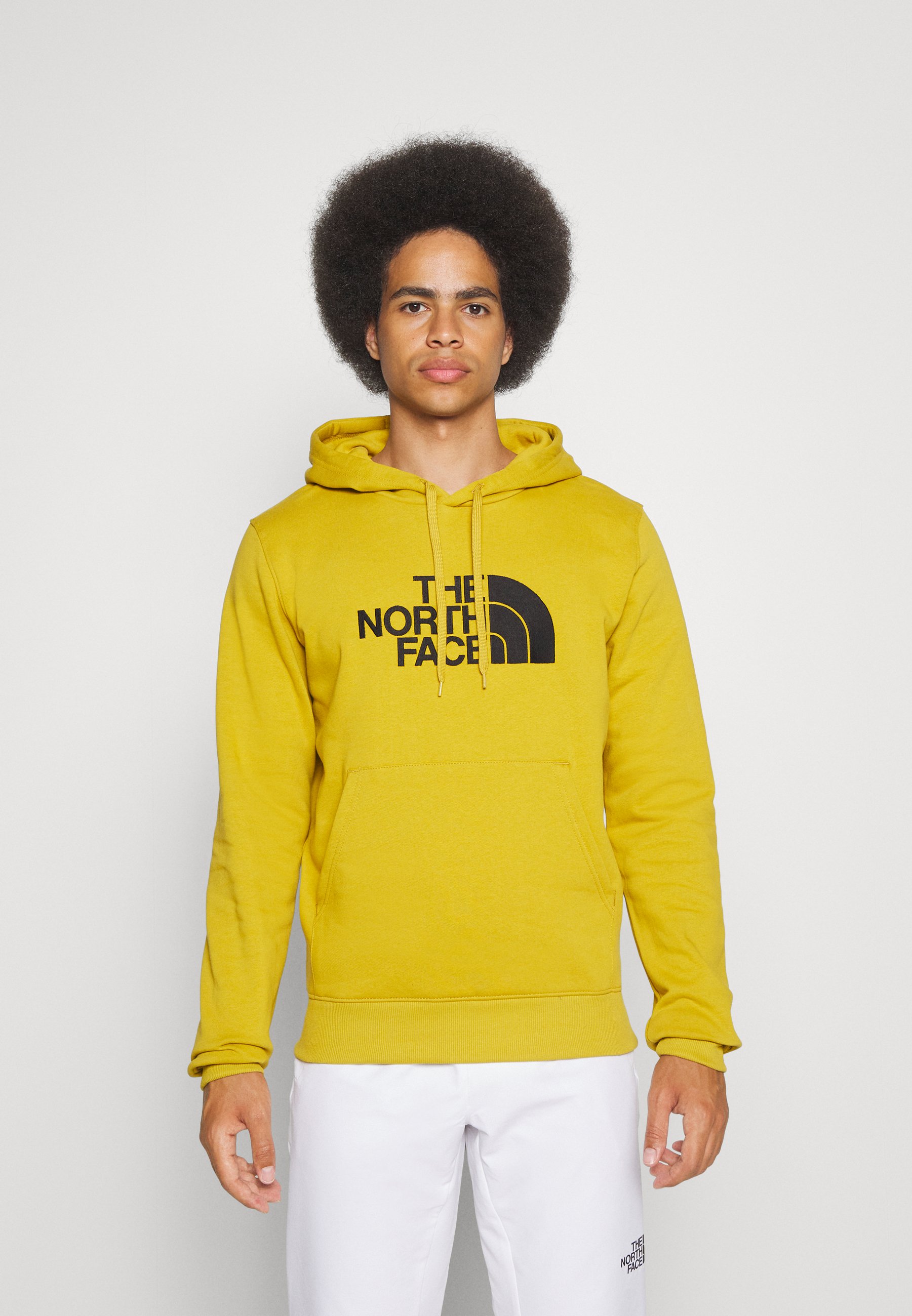 gold north face hoodie