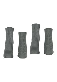 Esprit Diamond Knit 2-Pack - Socken - light greymel