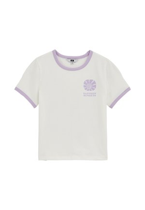 Nyomott mintás póló - lilac