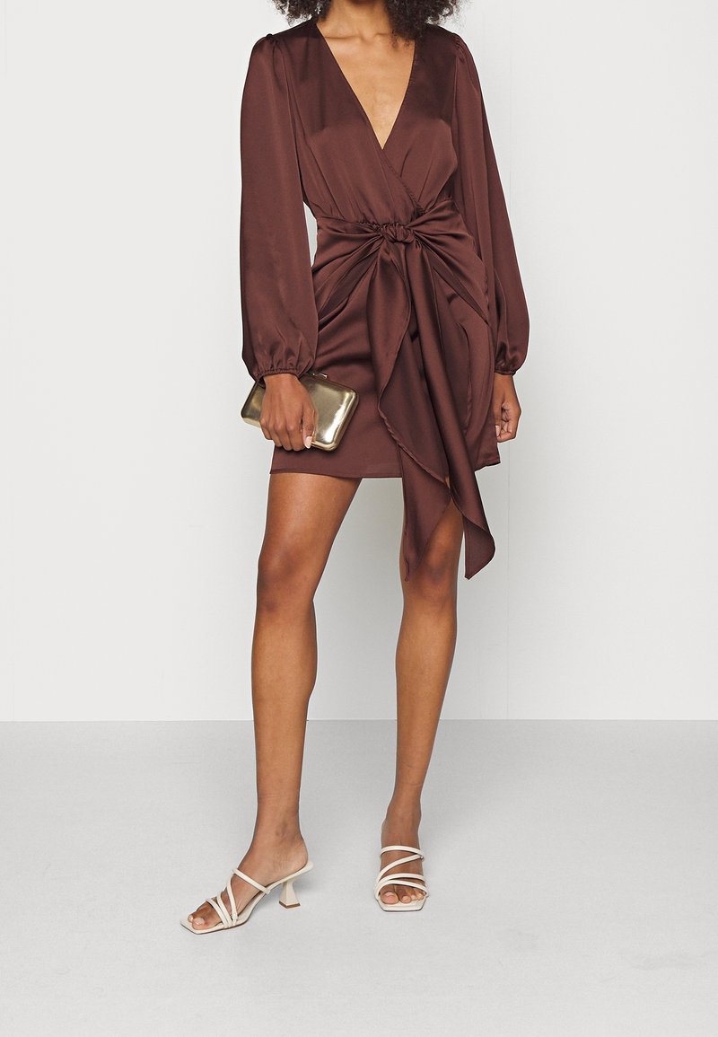 Gina Tricot Cocktail dress / Party dress - brown - (Pre-owned) - Zalando
